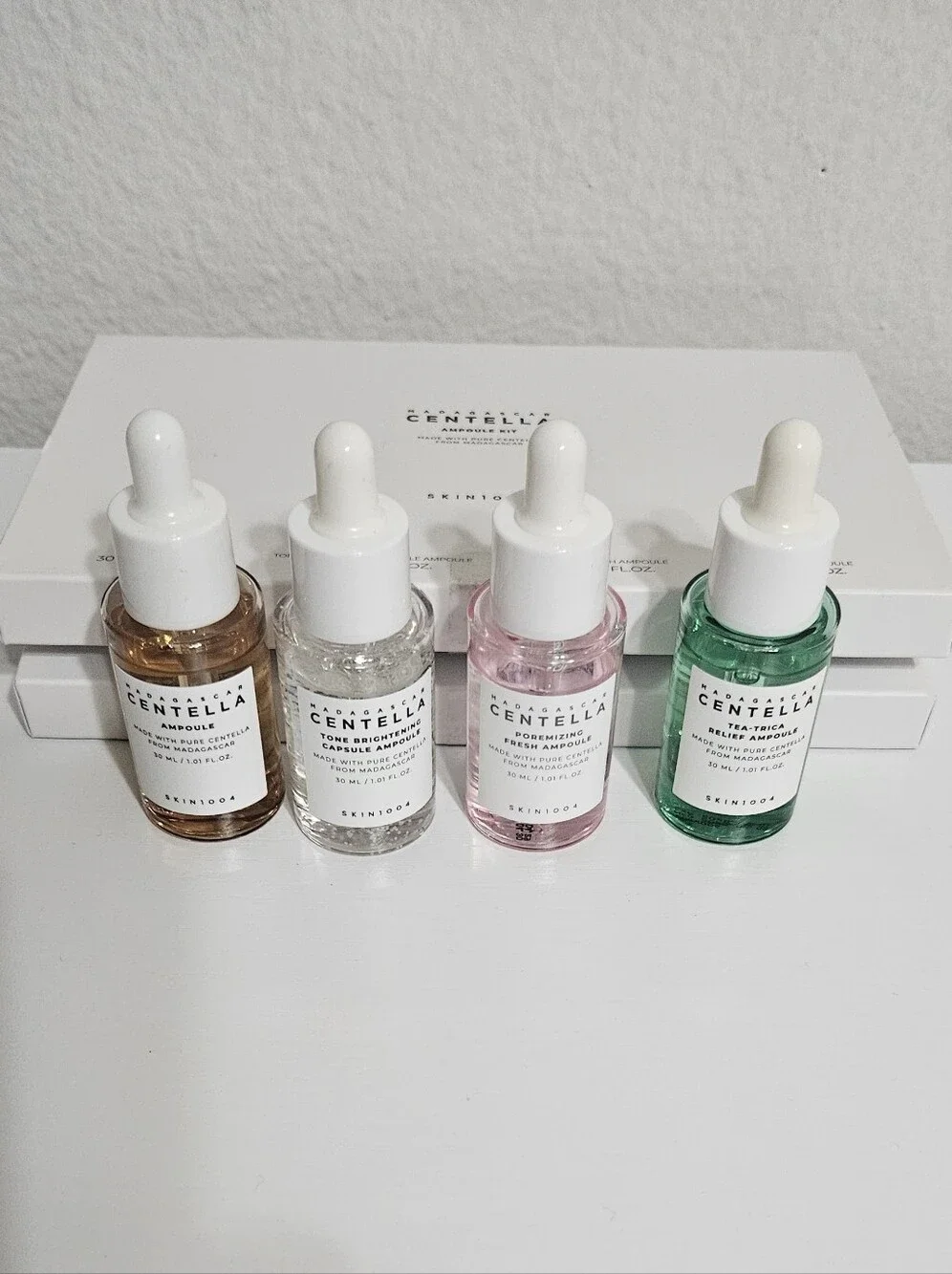 Centella Ampoule Serum – Green, Pink, Clear, Brown Variants